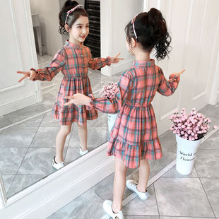 长袖 连衣裙2021新款 网红韩版 女孩裙子 女童秋装 春季 超洋气中大童装