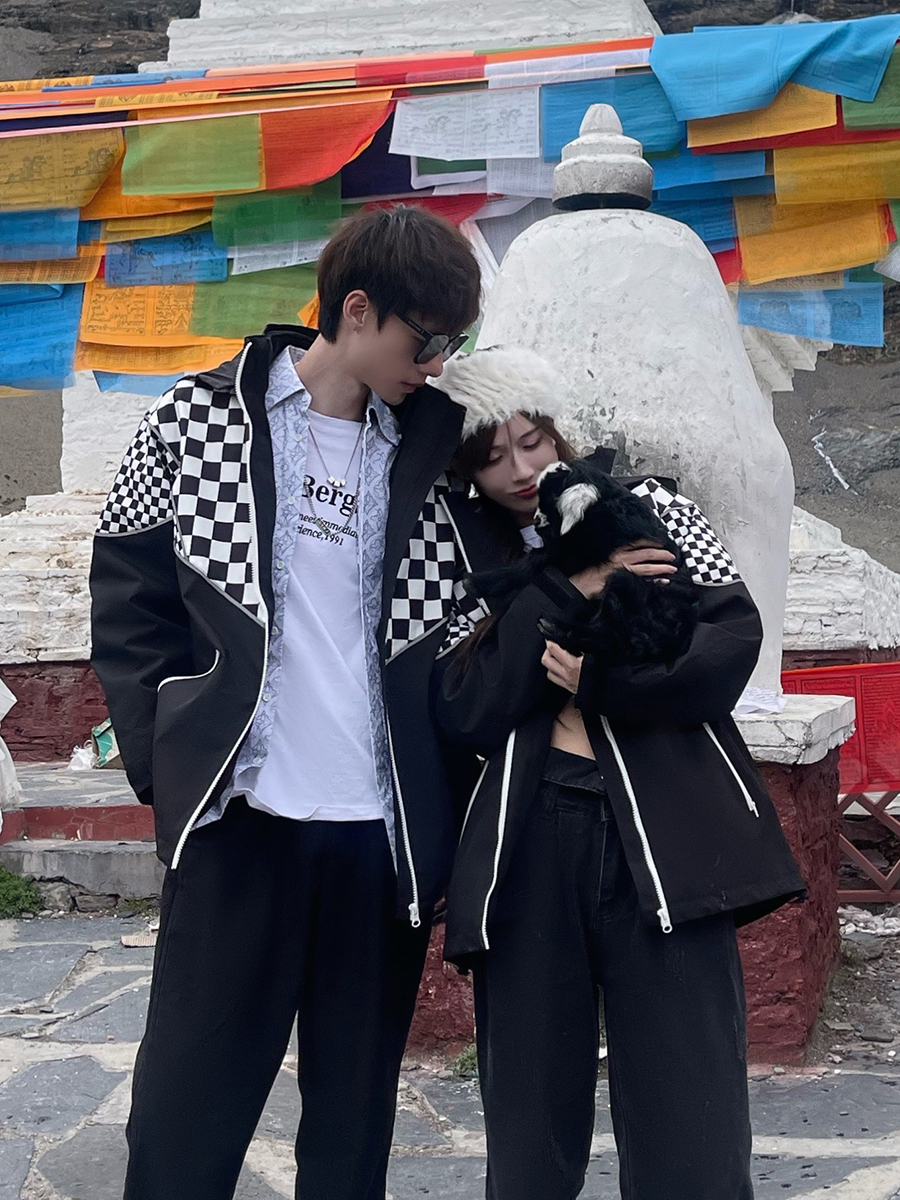 户外潮牌冲锋衣2件套