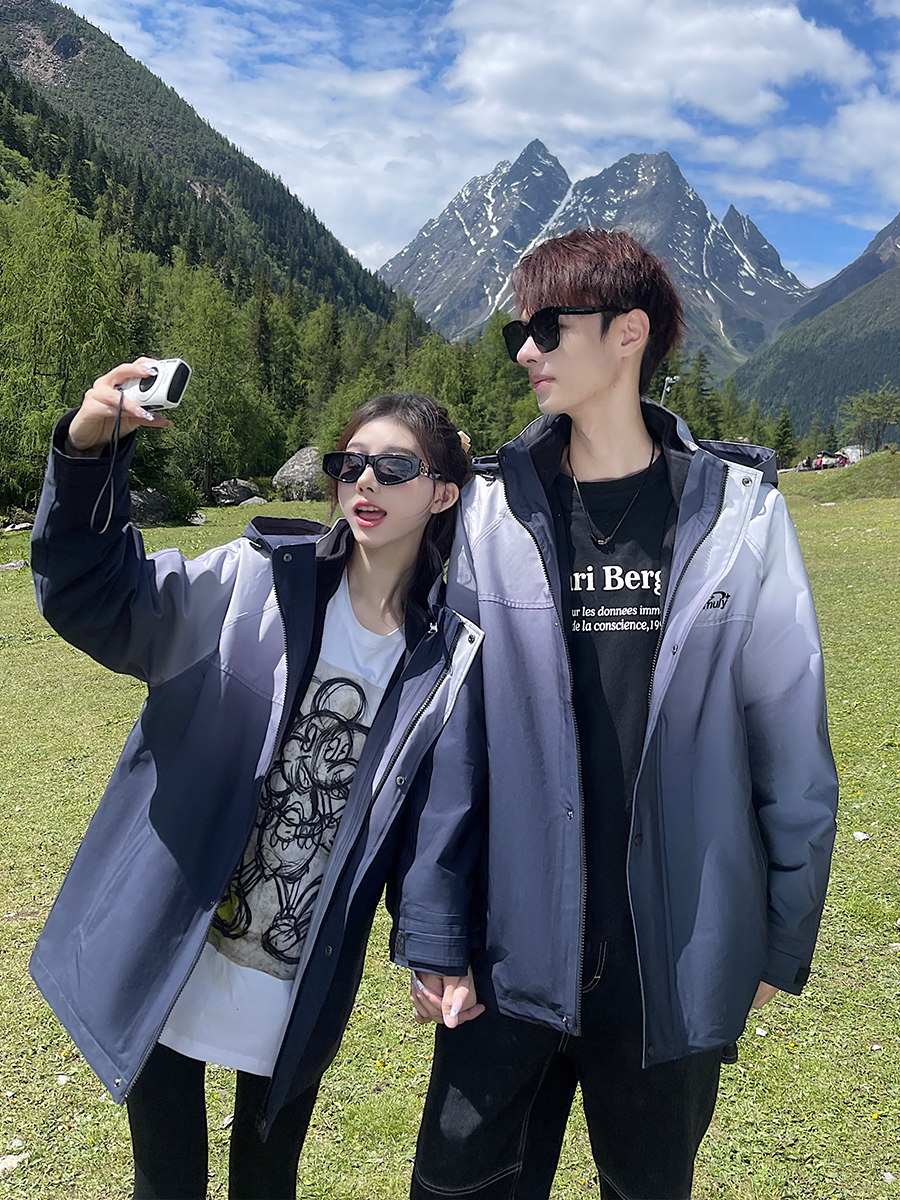 UHMU渐变三合一可拆卸防风防水