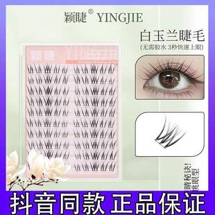颖睫漫画白玉兰假睫毛不规则凌乱分段式单簇柔软卷翘适合裸妆k