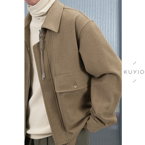 TYPE1改良短款毛呢夹克