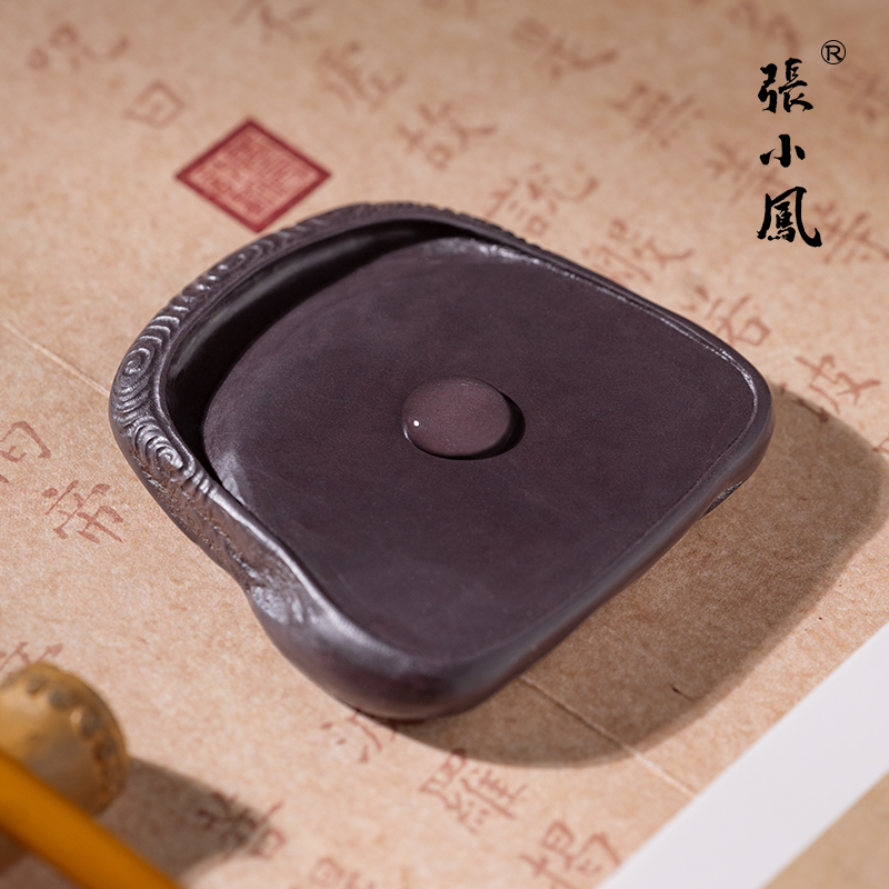 张小凤孤品端砚老坑小楷书法专用