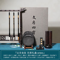 Zhang Xiaofeng Calligraphy: Four Treasures of the Study - brush, ink, Paper and inkstone - Complete Beginner's Set, set of decorative items, brush stand, inkstone, ink stick, brush writing stand, brush hanging, special gift for beginners, ink thumbnail 2