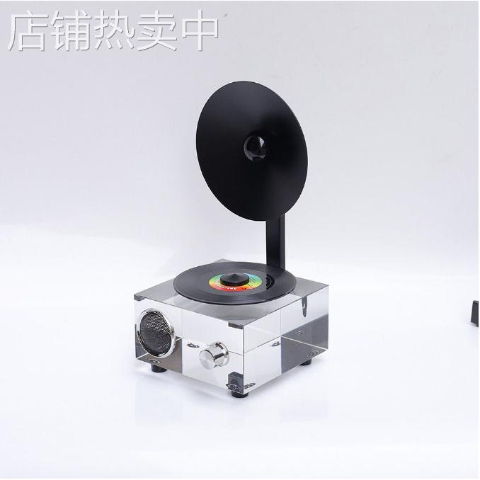 现简约创意水晶播放器摆件样板房售楼处桌面软装饰品工艺品