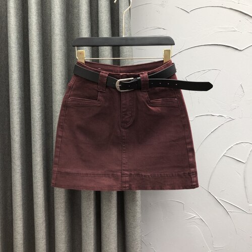 简兰顿短裙A字形百搭新品高腰