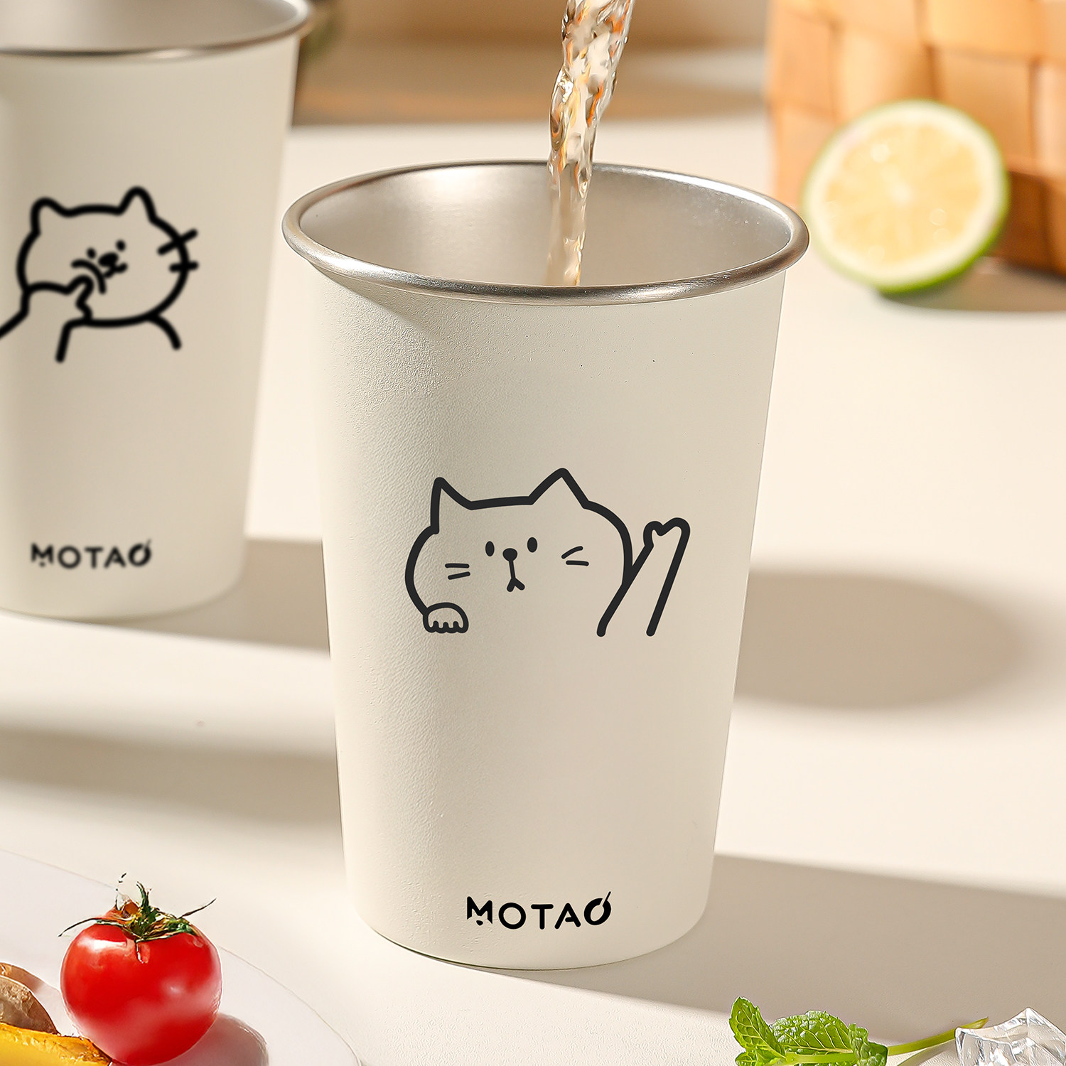 食品级304不锈钢创意水杯500ml