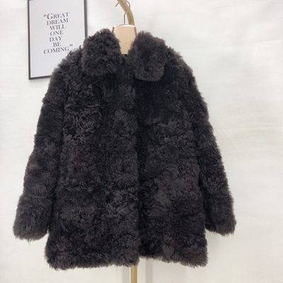 原生态皮毛一体拼接款热卖顽童托卡真皮真毛皮草大衣冬季保暖户外