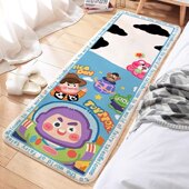 巴斯光年可爱毛绒脚垫儿童房间垫子卧室地毯主卧床前冬天加厚地垫