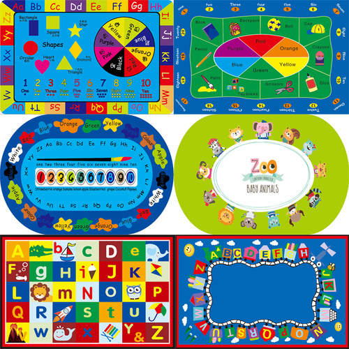 幼儿园学校英语早教可洗环保地毯