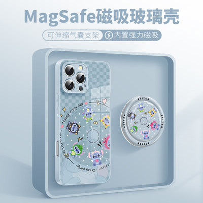 史迪仔磁吸手机壳适用于苹果17