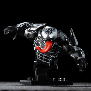 第三方超可动毒液屠杀暴乱血清第三方MOC拼装积木人仔玩具AF321