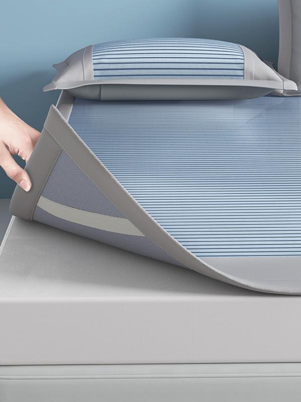 A类抗菌凉席夏天2025新款席子冰丝席床垫床笠款冬夏两用竹席草席