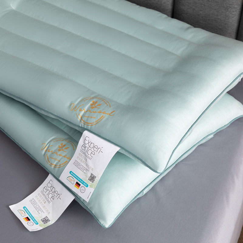 A类母婴长绒棉艾草枕芯全棉可水洗枕头抗菌保健护颈椎低枕一对装,床上用品,功能枕/保健枕/养生枕,淘宝优惠券,粉丝福利购,淘宝优惠卷