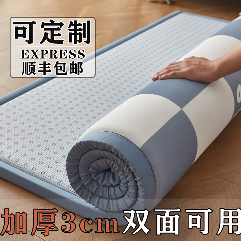 加厚冰丝凉席2025新款藤席地垫睡觉打地舖榻榻米床垫午睡垫子席子