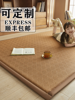 冬夏两用冰藤席凉席地垫打地铺榻榻米床垫午睡垫家用卧室飘窗软垫