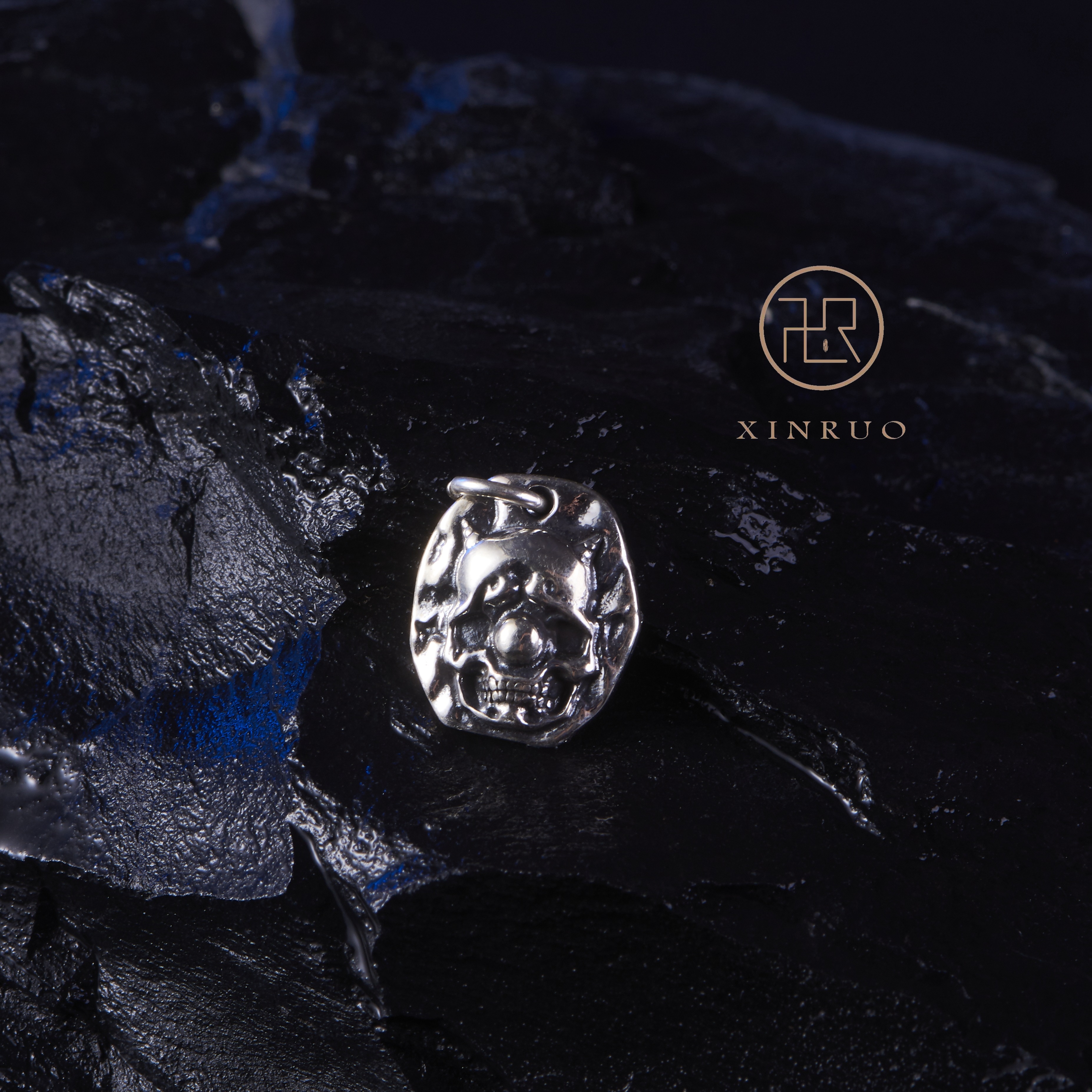 小丑S925银原创设计文玩吊坠银饰