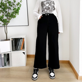 胖mm裤 大码 子秋 高腰宽松女裤 梨形显瘦奶奶裤 直筒牛仔裤 女2025秋季
