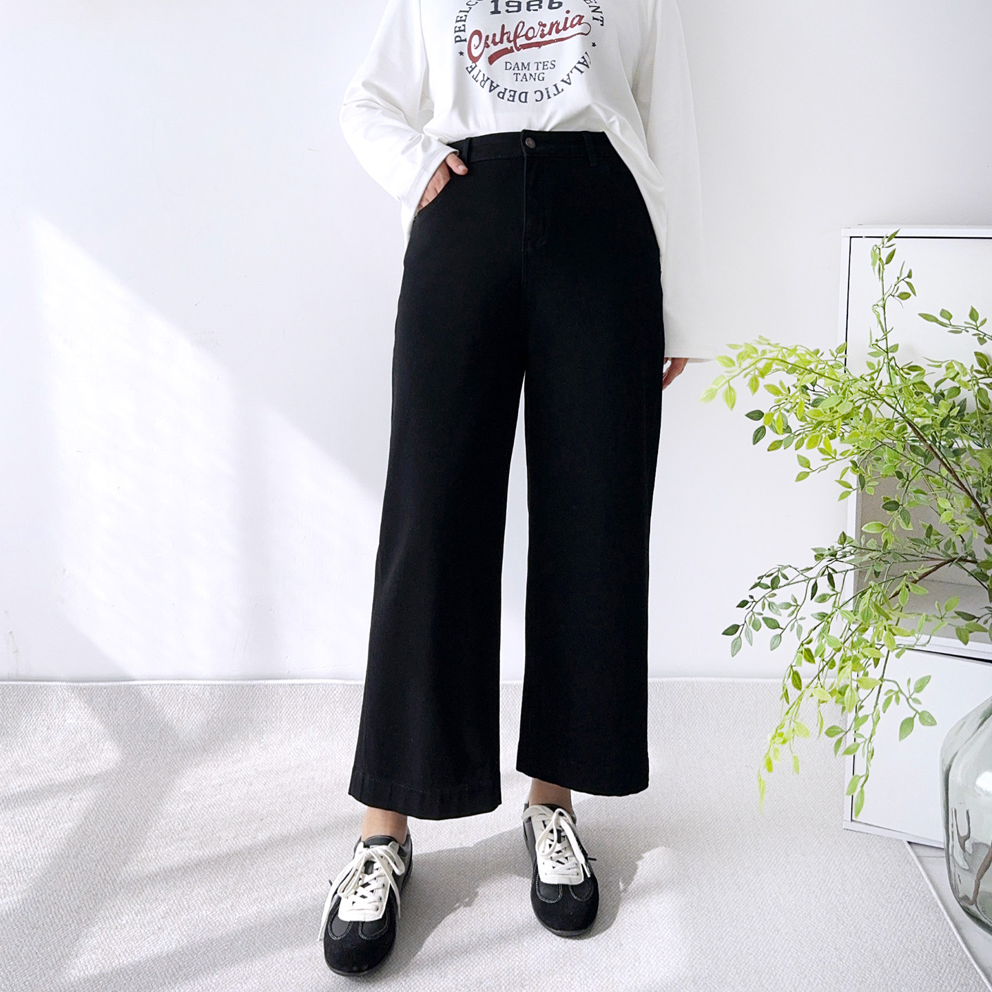 大爽家大码加绒加厚直筒牛仔裤女冬季女裤女裤奶奶裤胖mm烟管裤子