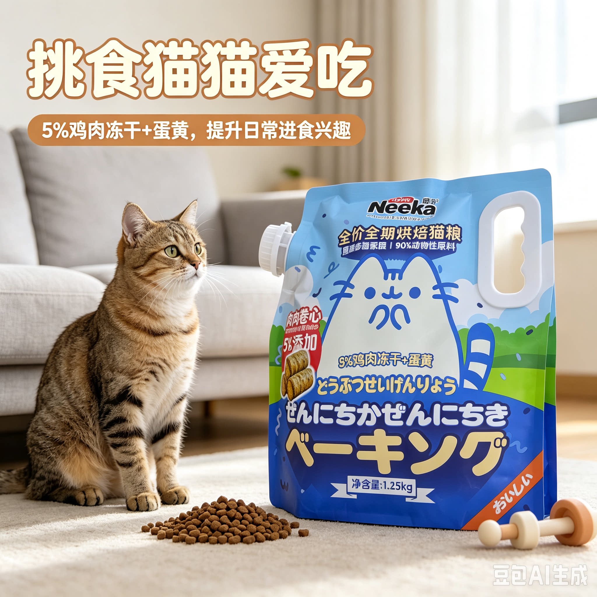 呢咔全价全期烘焙猫粮