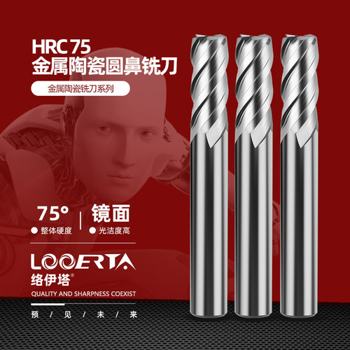络伊塔圆鼻铣刀陶瓷高光洁镜面