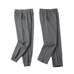 男童深灰色运动裤宽松儿童直筒长裤女童加绒灰色中小学生校服裤子