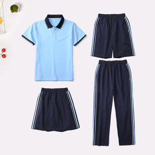 南昌小学生校服短袖夏季薄款校服套装短裤裙长裤南昌统一校服小学