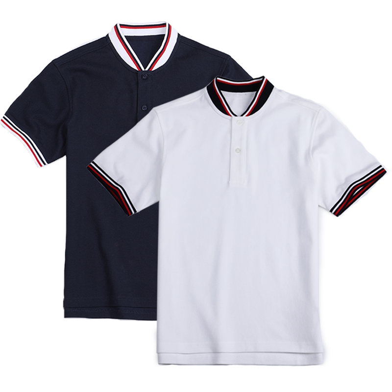 立领英伦学院风小学生校服POLO衫
