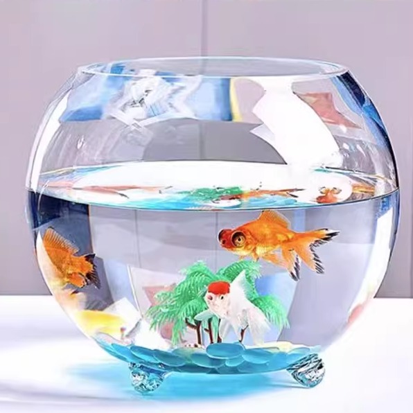 碧澜玻璃圆形加厚带脚圆球透明