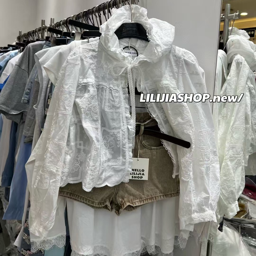 甜美休闲拼接蕾丝连帽薄外套女春
