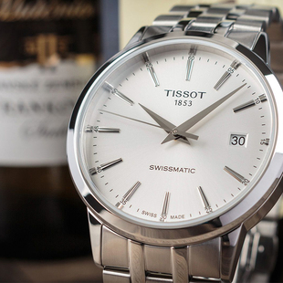 天梭男表梦圆系列商务自动机械表T129.407.11.031.00