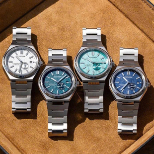 CITIZEN西铁城手表光动能钛合金商务时尚 80L 男情人节礼物NJ0180