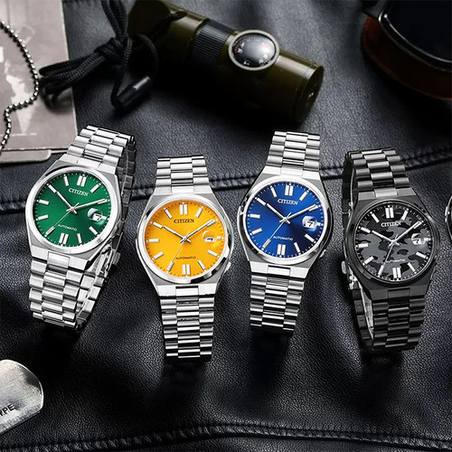 西铁城男商务简约手表