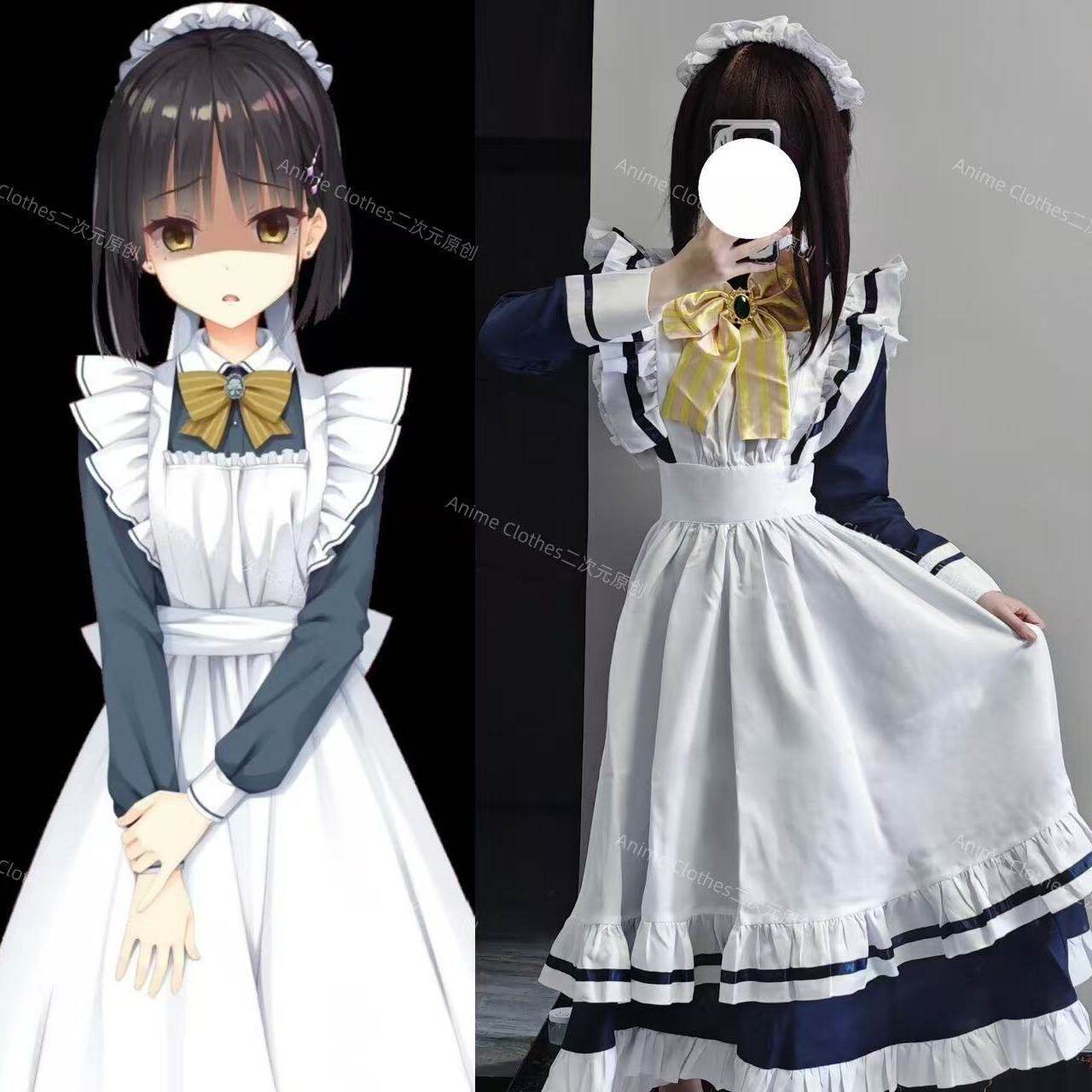 星光咖啡馆与死神之蝶女主四季夏目cos服枣子姐女仆装cos全套服装_虎窝淘