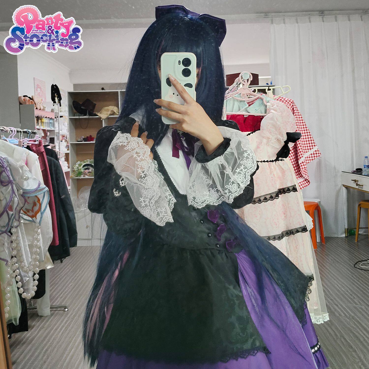 吊带袜天使cos服S妹史朵巾cospla图片