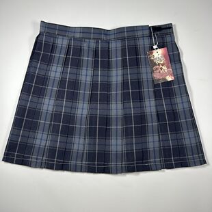 可栗鹿蓝黑格裙原创正版jk制服格裙学生正品校供感显白短裙