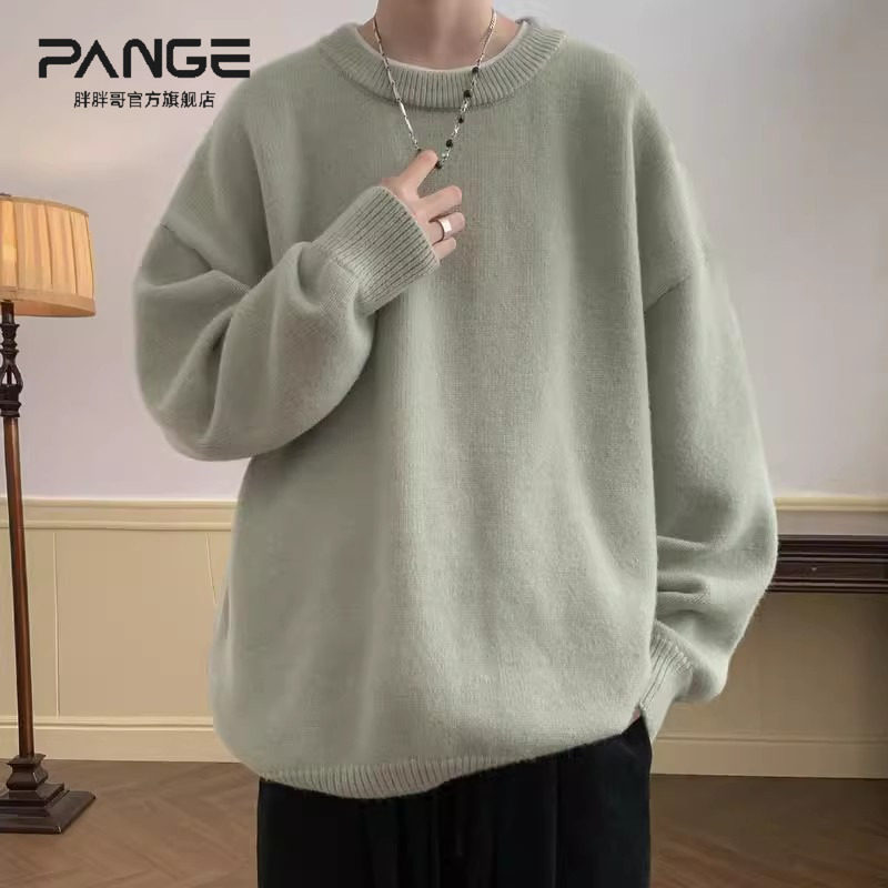 毛衣男冬季款宽松慵懒风高级感日系复古加绒厚内搭打底针织衫潮牌,男装,针织衫/毛衣,淘宝优惠券,粉丝福利购,淘宝优惠卷