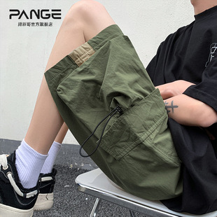 短裤 速干男宽松新款 男士 2025夏季 运动休闲五分裤 直筒工装 大码 薄款