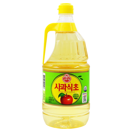 韩国进口不倒翁苹果醋1.8L/瓶料理寿司醋餐饮醋调味醋苹果醋冷面
