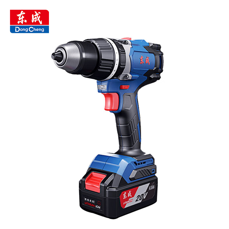 东成充电式无刷起子冲击电钻 20V*4.0Ah*2 DCJZ03-13(E型)