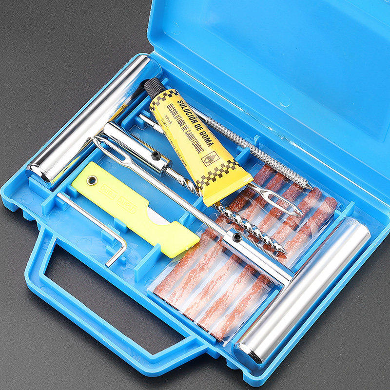 汽车补胎工具套装真空胎专用摩托电动车用应急快速补轮胎胶条神器