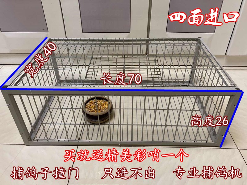 鸽子撞门鸽子活络门笼撞门鸽笼铁笼只进不出跳笼天落笼撞门自动门