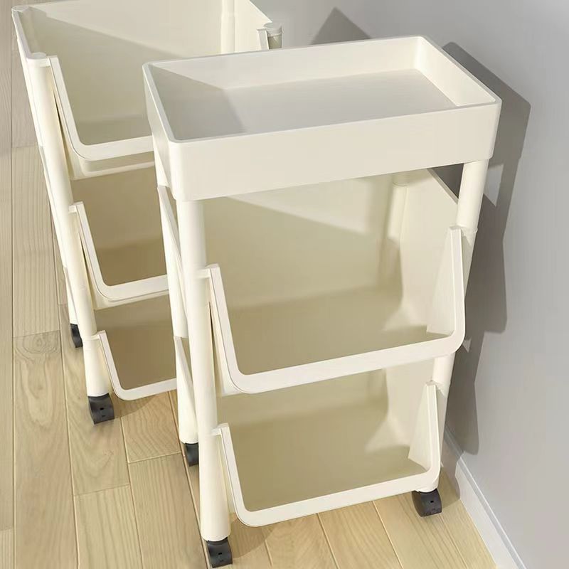 可移动书架置物架儿童玩具收纳架家用落地简易书柜桌下零食架卧室