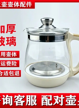 适用于小浣熊养生壶单壶配件H1 H2 H5 H6 XH-810A 820A玻璃壶体壶