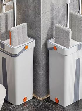 刮刮乐懒人拖把家用一拖净室内干湿两用厨房卫生间免手洗拖地神器