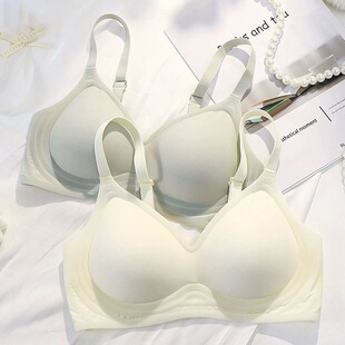 新款 文胸罩 漫画身材无痕内衣女小胸聚拢收副乳无钢圈上托舒适薄款