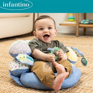 美国infantino婴儿抱枕练趴玩具肚肚时间宝宝俯卧活动Tummy Time