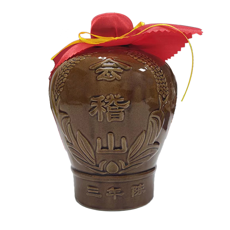 会稽山绍兴黄酒三年陈2斤装花雕酒1L坛装加饭酒3年陈老酒3年陈
