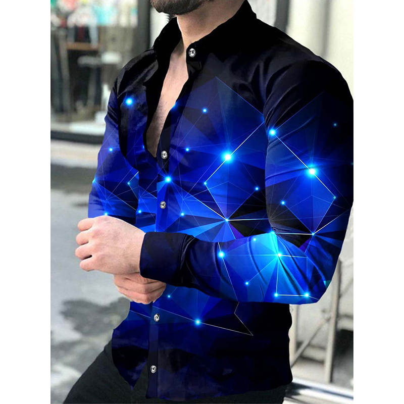 2022 High Quality Fashion Men Shirts  Buttoned Shirt Casual