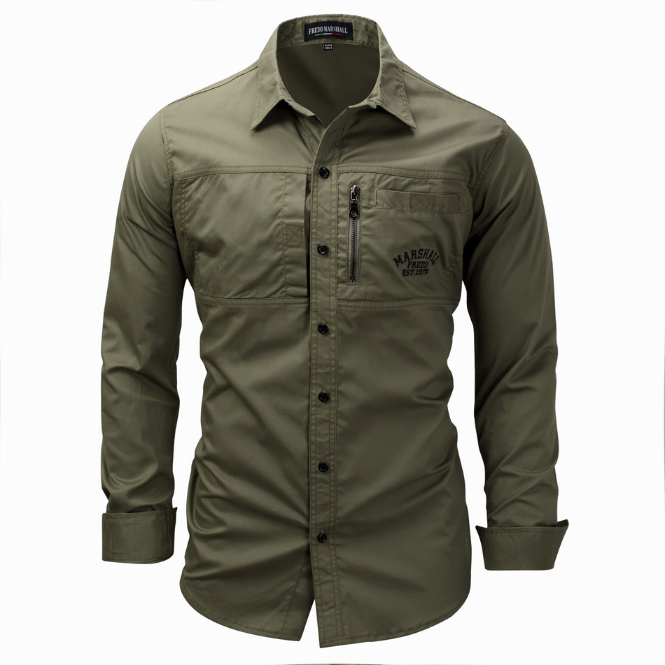 High quality Men's Slim Fit Dress Shirts Masculina Business