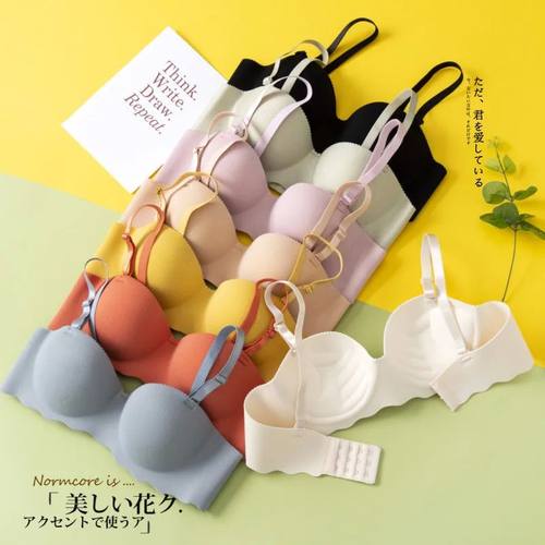 Sexy Bras Push Up Seamless Underwear for Women Solid Color
